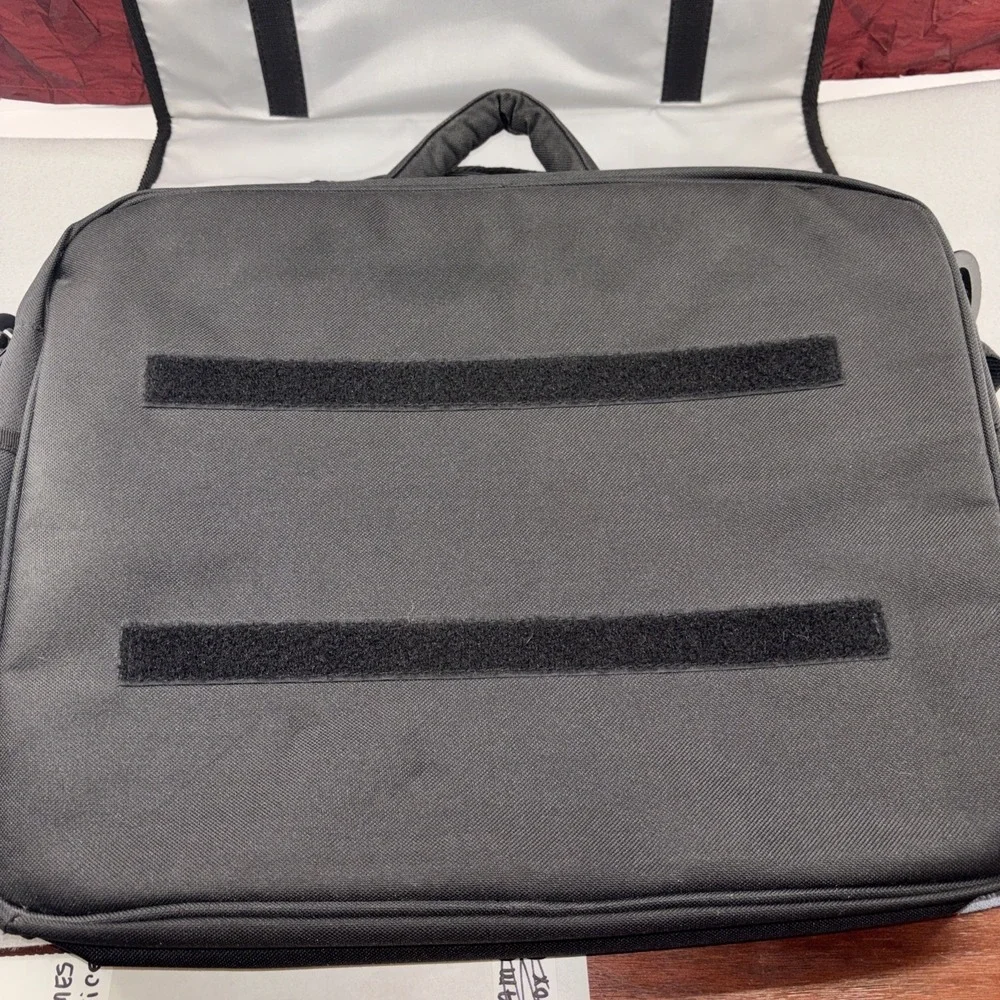 Vintage Adidas Big Flap Laptop Briefcase White Logo 3 Stripes Travel Top Handle